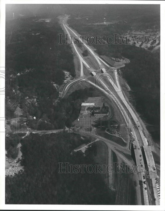 1981 Press Photo Interstate 459 at Hoover, Alabama, Highways, Aerial View - Historic Images