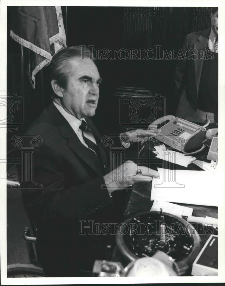 1983 Press Photo Alabama Governor George Wallace - abna34959 - Historic Images