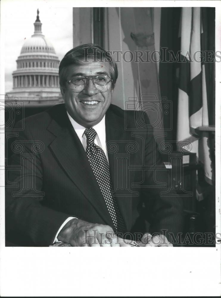 1986 Press Photo William (Bill) Dickinson, Alabama Politician - abna35215 - Historic Images