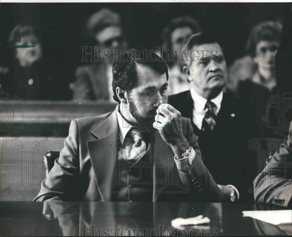 1983 Press Photo Larry Joe Jordan in Court, Tuesday, Alabama - abna35727 - Historic Images