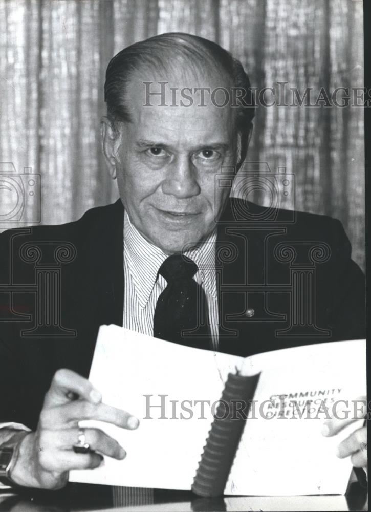 1982 Press Photo F. M. Friend Jr., of United Way - abno02537 - Historic Images