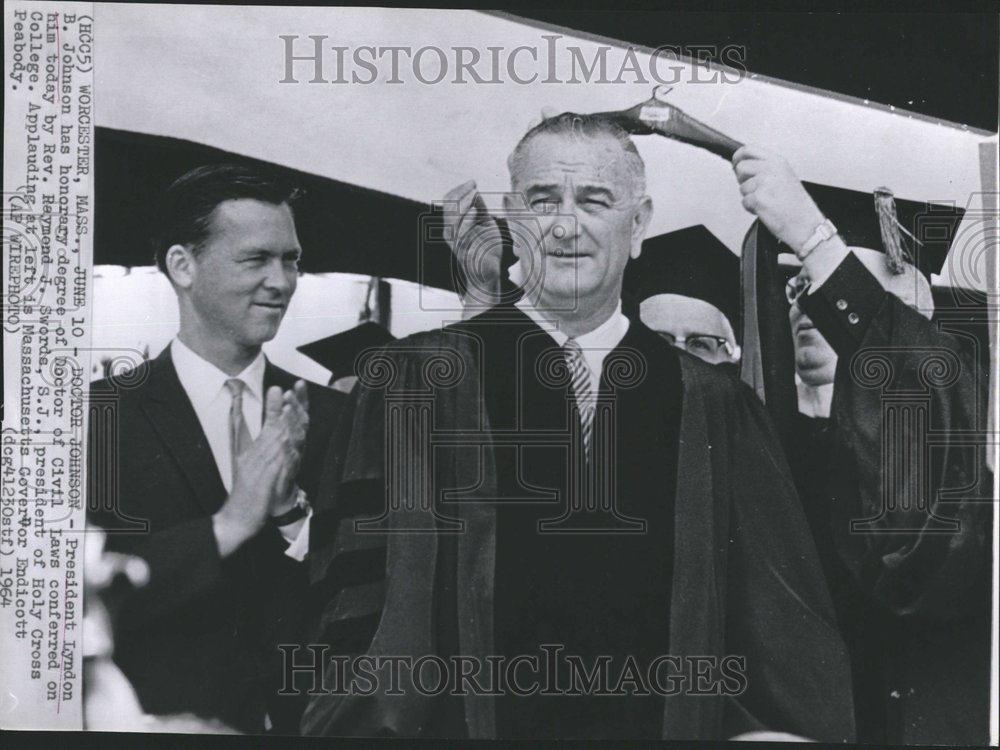 1964 Press Photo Lyndon Johnson American President - RRV49075 - Historic Images