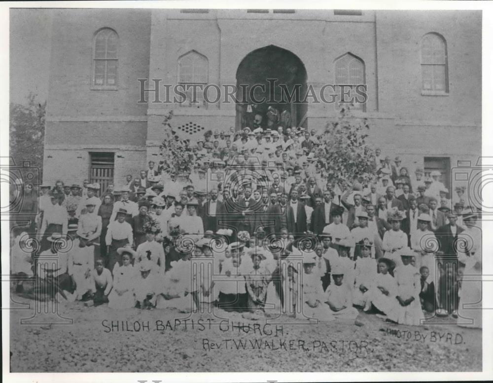 1990 Press Photo Shiloh Baptist Church Congregation, Birmingham, Alabama - Historic Images