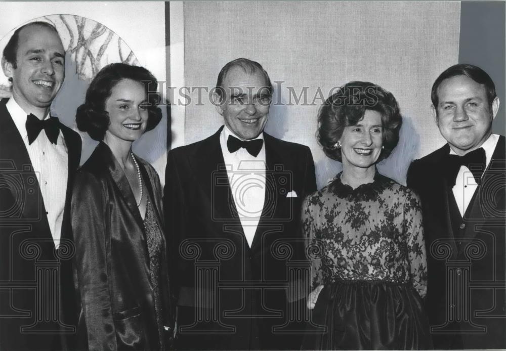 1979 Press Photo Alabama Governor Fob James, Others at Cocktail Party - Historic Images