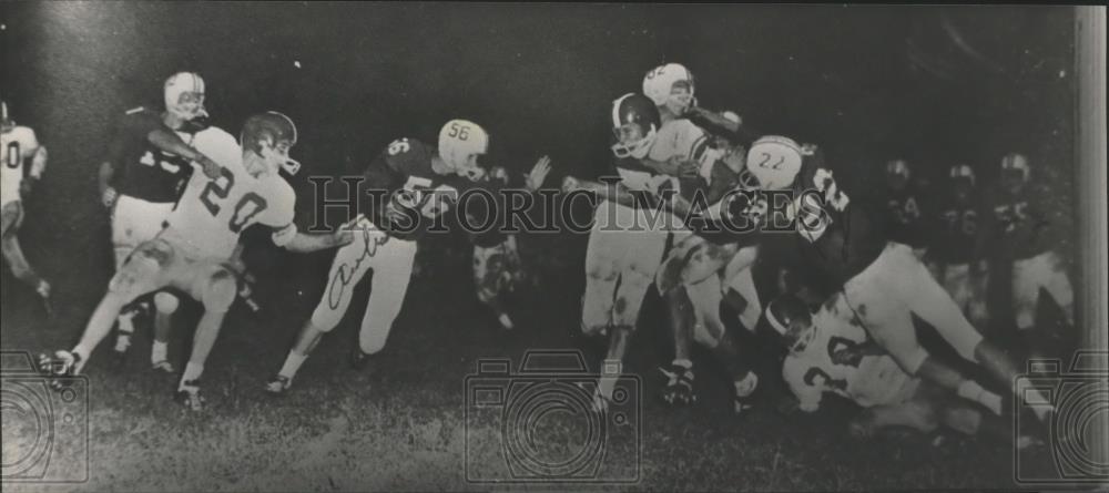 1982 Press Photo Alabama Football Coach Ray Perkins Playing High School Football - Historic Images