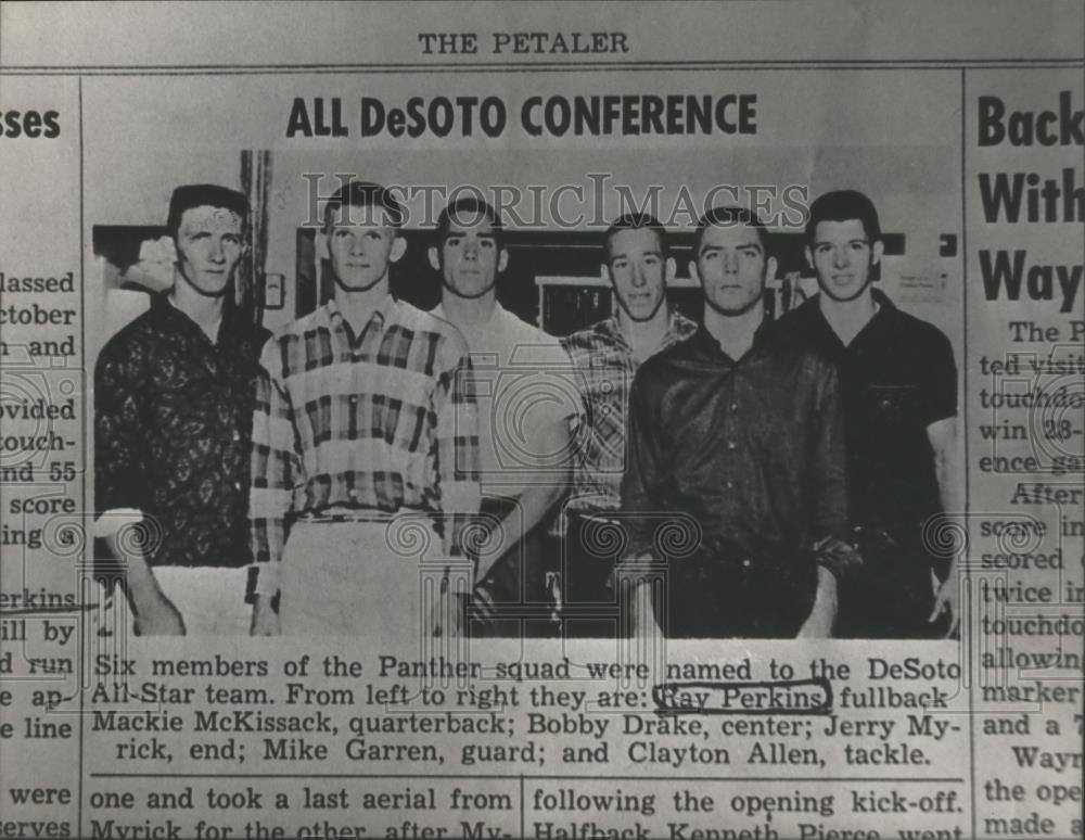 1982 Press Photo Ray Perkins As A DeSoto High School All-Star Football Fullback - Historic Images