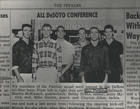 1982 Press Photo Ray Perkins As A DeSoto High School All-Star Football Fullback - Historic Images