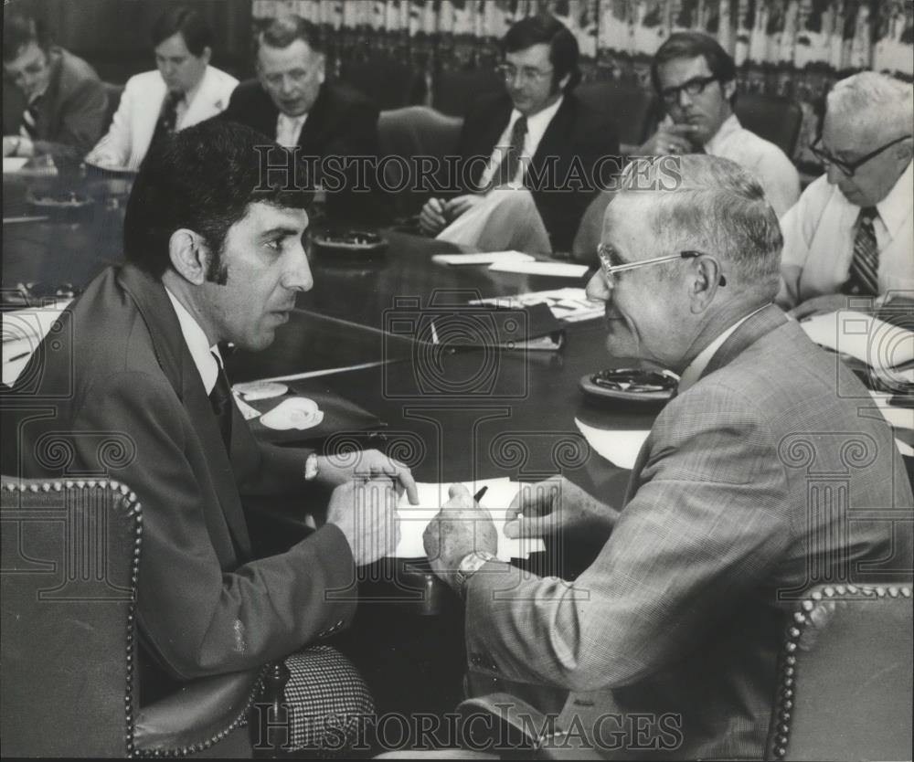 Press Photo Alabama Stock Car Racing Speedway&#39;s Don Naman And John Shoemaker - Historic Images