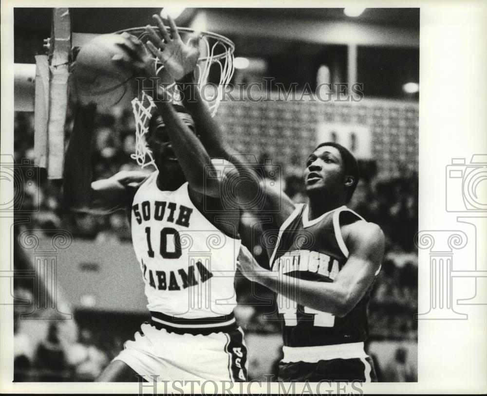 Press Photo University of Alabama Birmingham Basketball game - abns05824 - Historic Images