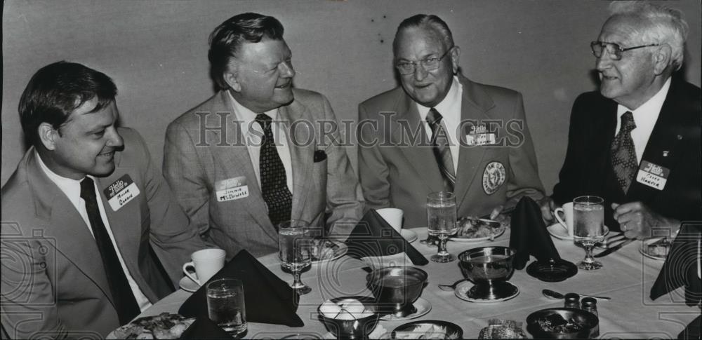 1978 Press Photo Miller Gerrie, Jimmie McDowell, Cliff Harper, Other at Luncheon - Historic Images