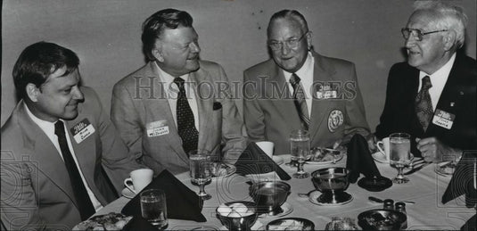 1978 Press Photo Miller Gerrie, Jimmie McDowell, Cliff Harper, Other at Luncheon - Historic Images