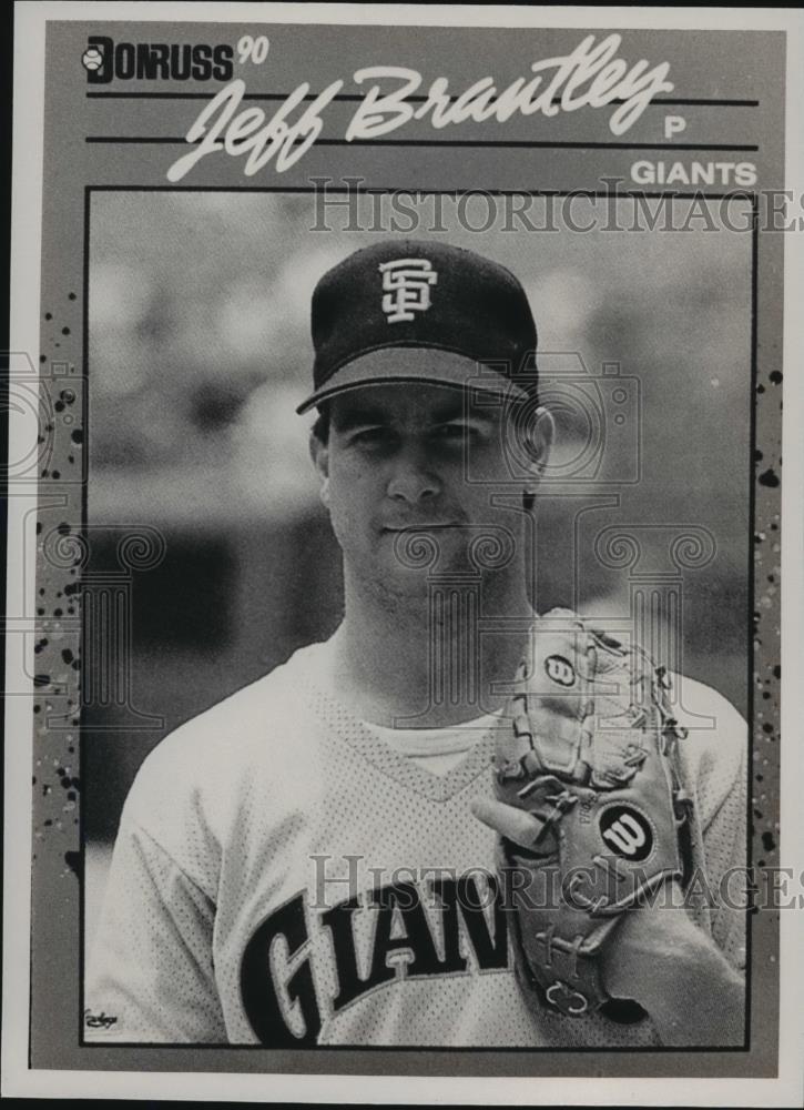 1990 Press Photo Giants Baseball Player Jeff Brantley - abns06287 - Historic Images