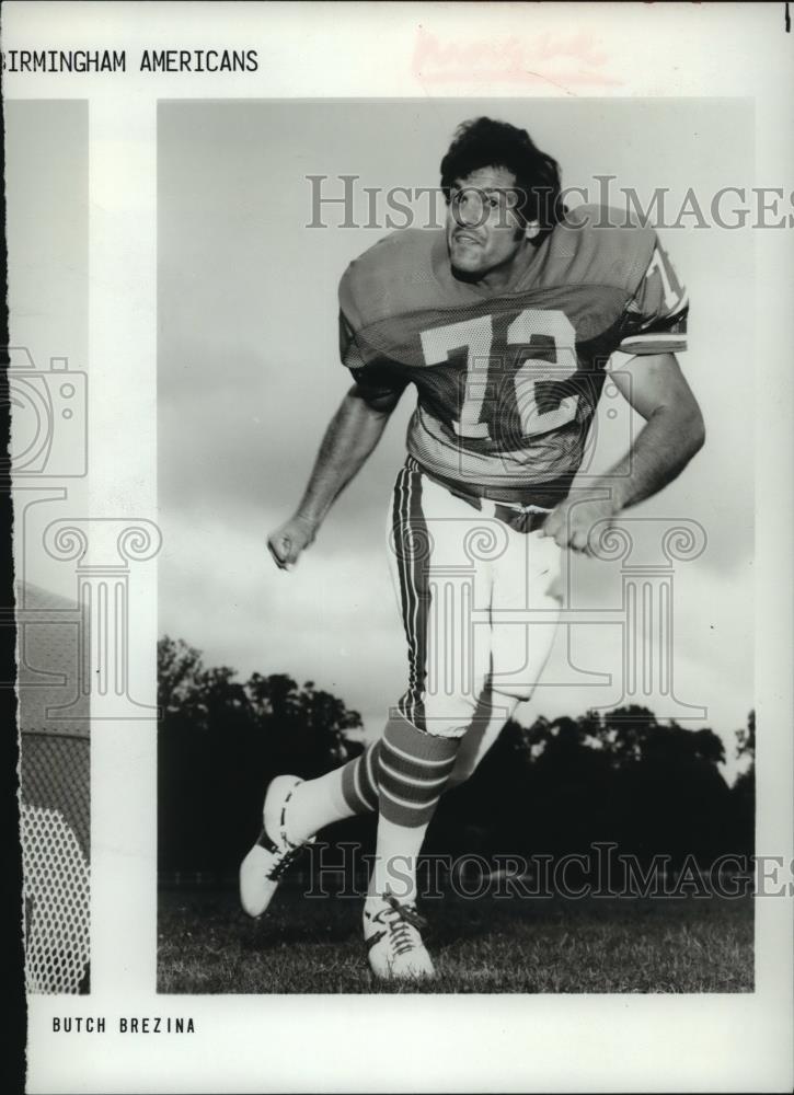 Press Photo Birmingham American football player Butch Brezina - abns06299 - Historic Images