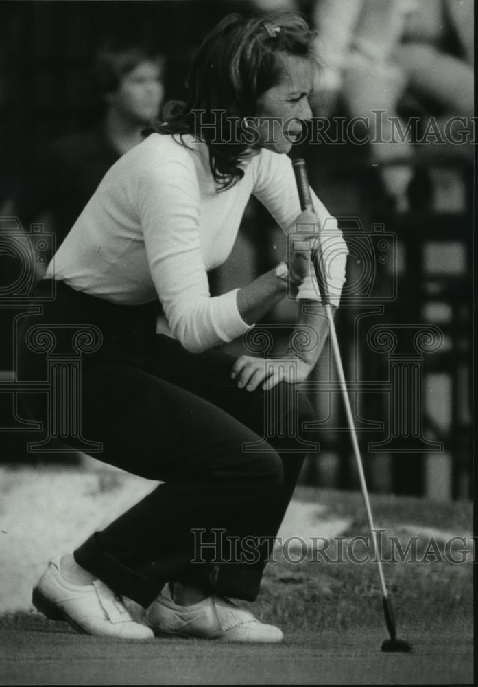 1979 Press Photo Marlene Hagge, Golfer, After Putt - abns06384 - Historic Images