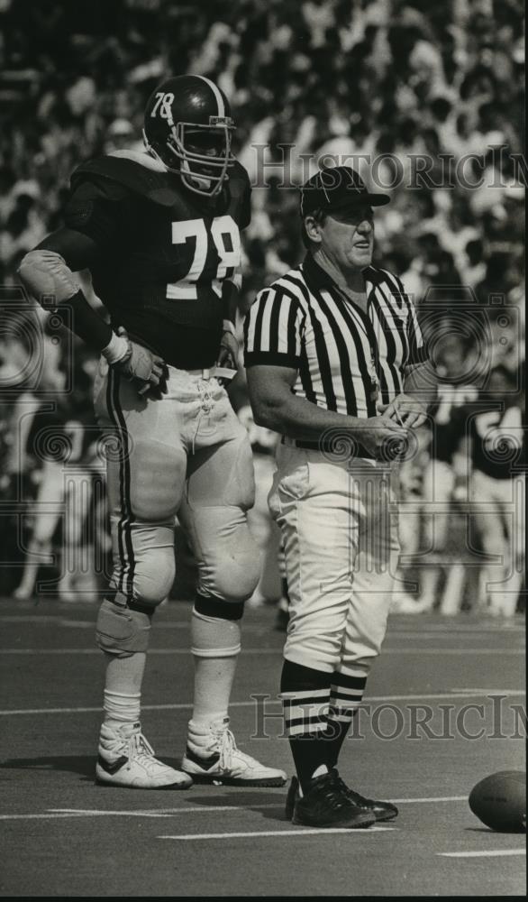 1984 Press Photo University of Alabama - John Hand, Defensive Tackle - abns06390 - Historic Images