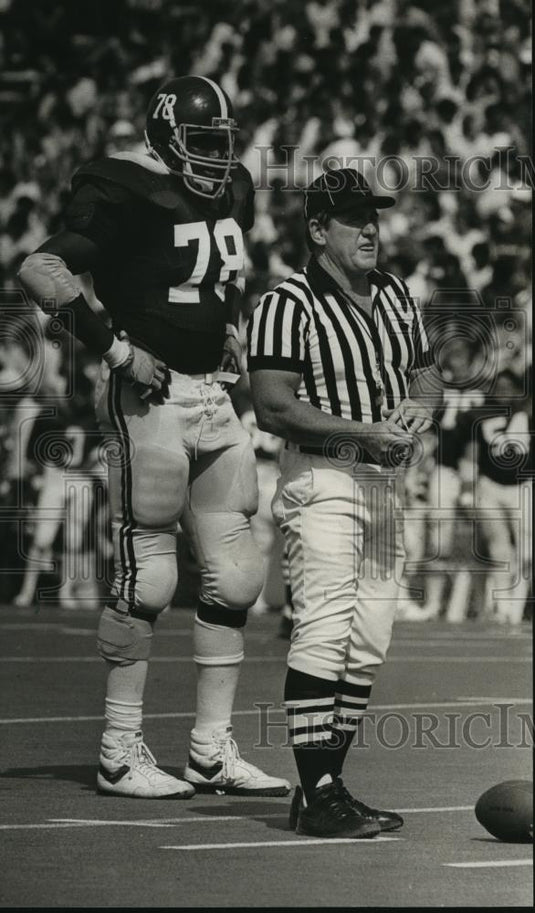 1984 Press Photo University of Alabama - John Hand, Defensive Tackle - abns06390 - Historic Images