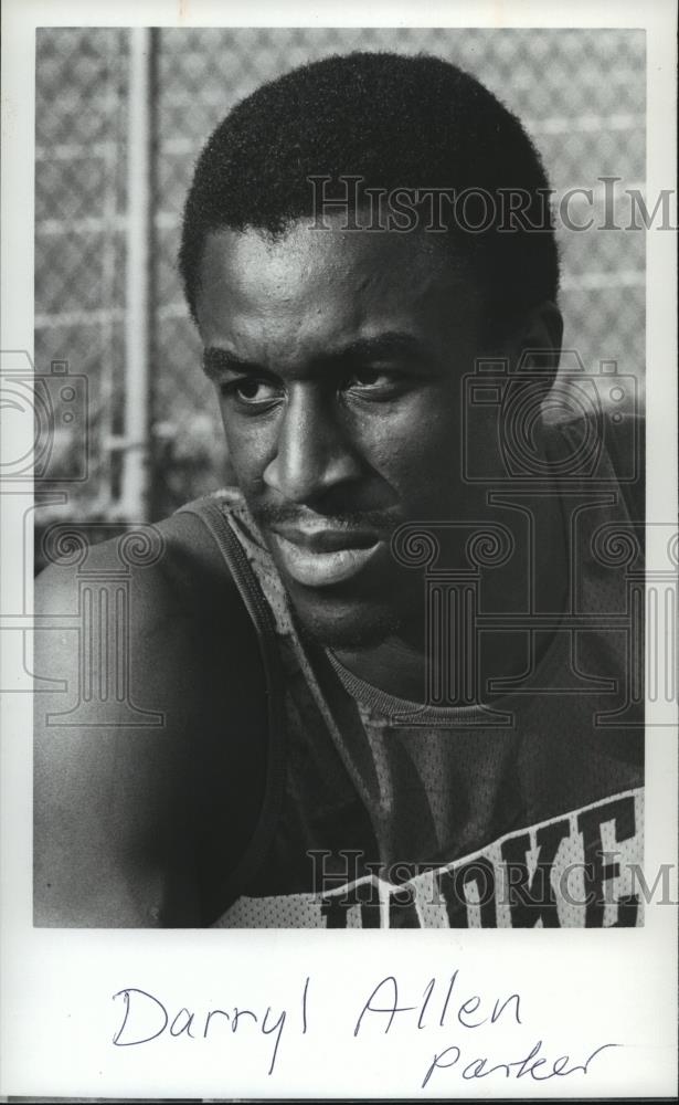 1980 Press Photo Parker track athlete Darryl Allen - abns06589 - Historic Images