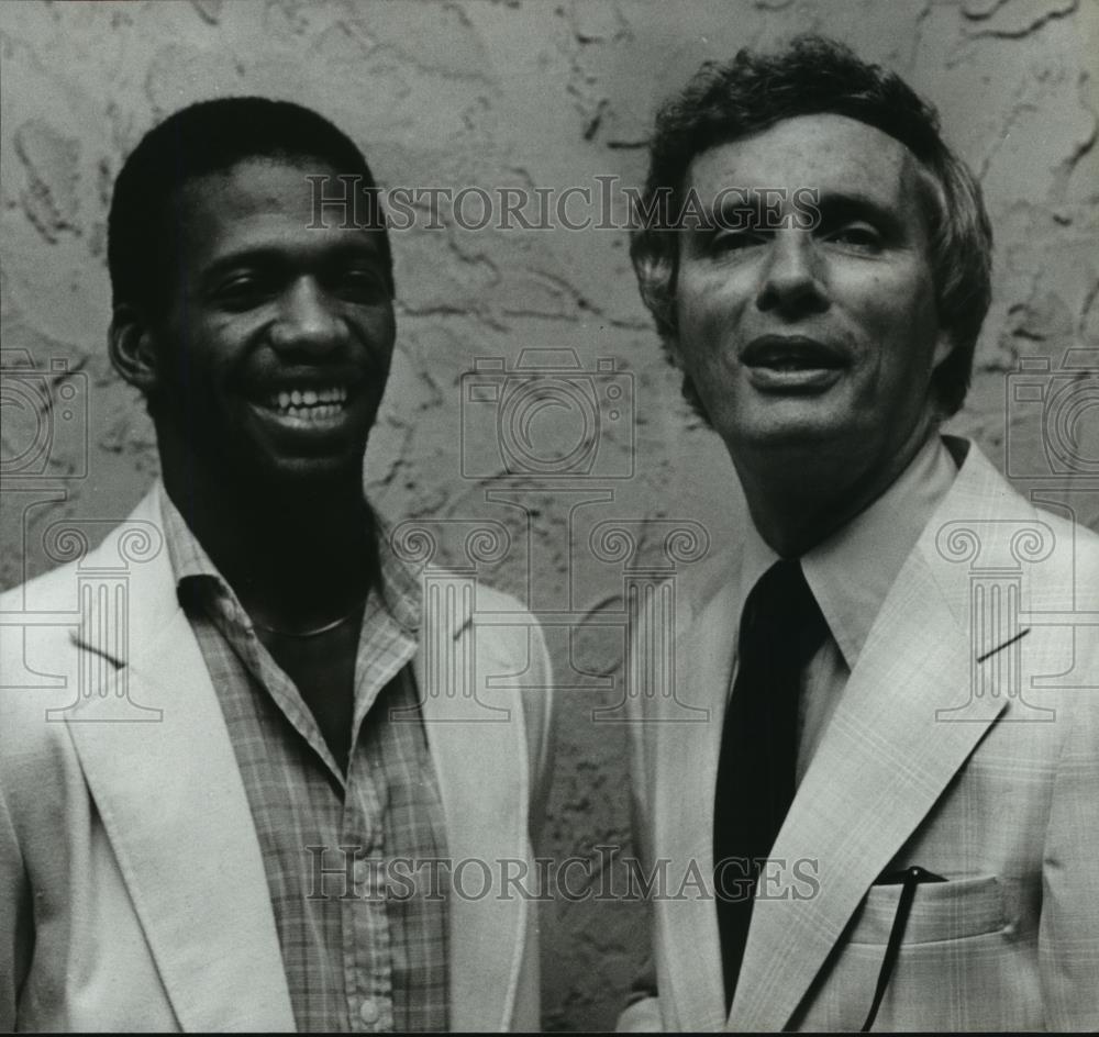 1979 Press Photo Atlanta Hawks - Coach Hubie Brown and Eddie Johnson - abns06782 - Historic Images