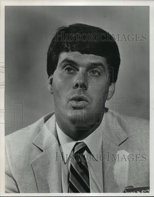 1986 Press Photo Vanderbilt University - Football Coach Watson Brown - abns06831 - Historic Images