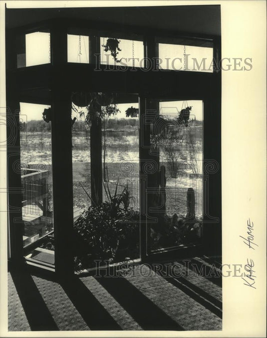 1986 Press Photo Two-Story Sun Tower In The Kaye's Home In Brookfield - Historic Images