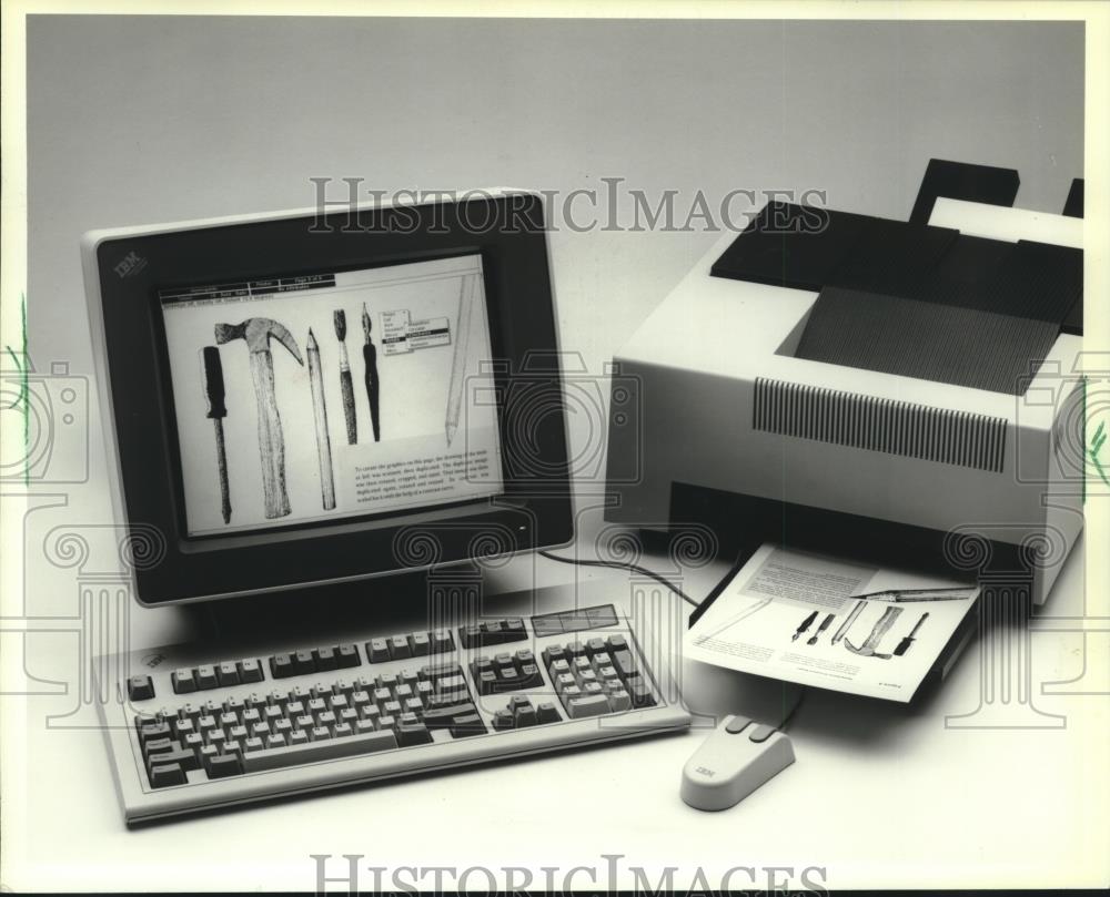 1988 Press Photo International Business Machines Corporation Desktop Publishing - Historic Images