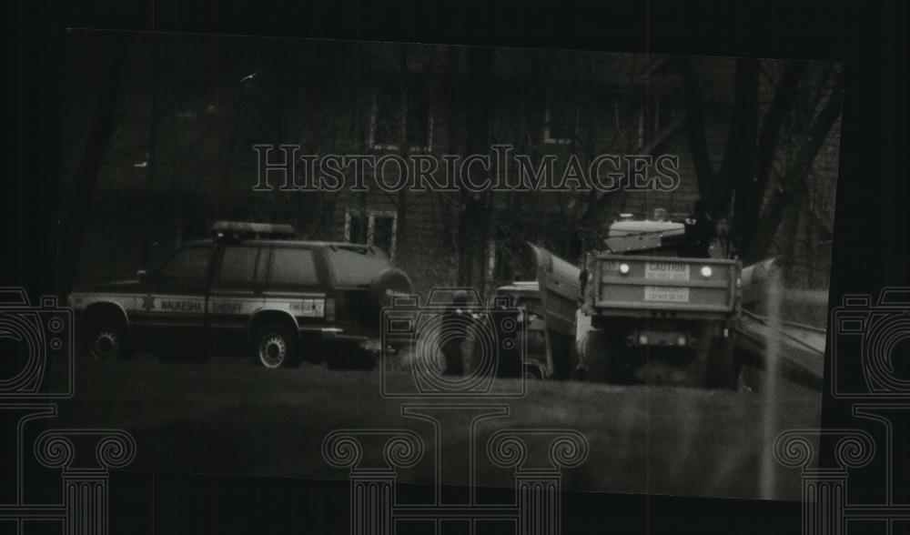 1994 Press Photo Bank Robber James Oswald crime scene - mjc01882 - Historic Images