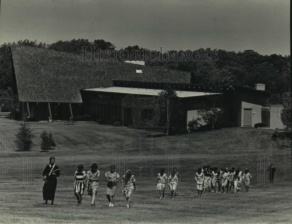 1985 Press Photo Summer camp at Schoenstatt Center, Delafield, Wisconsin - Historic Images