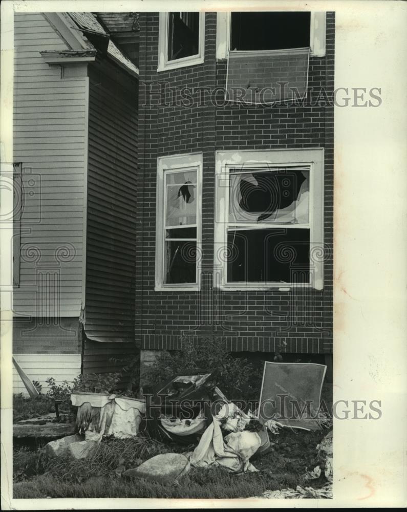 1978 Press Photo A dilapidated house in the slums of Milwaukee - mjc02607 - Historic Images