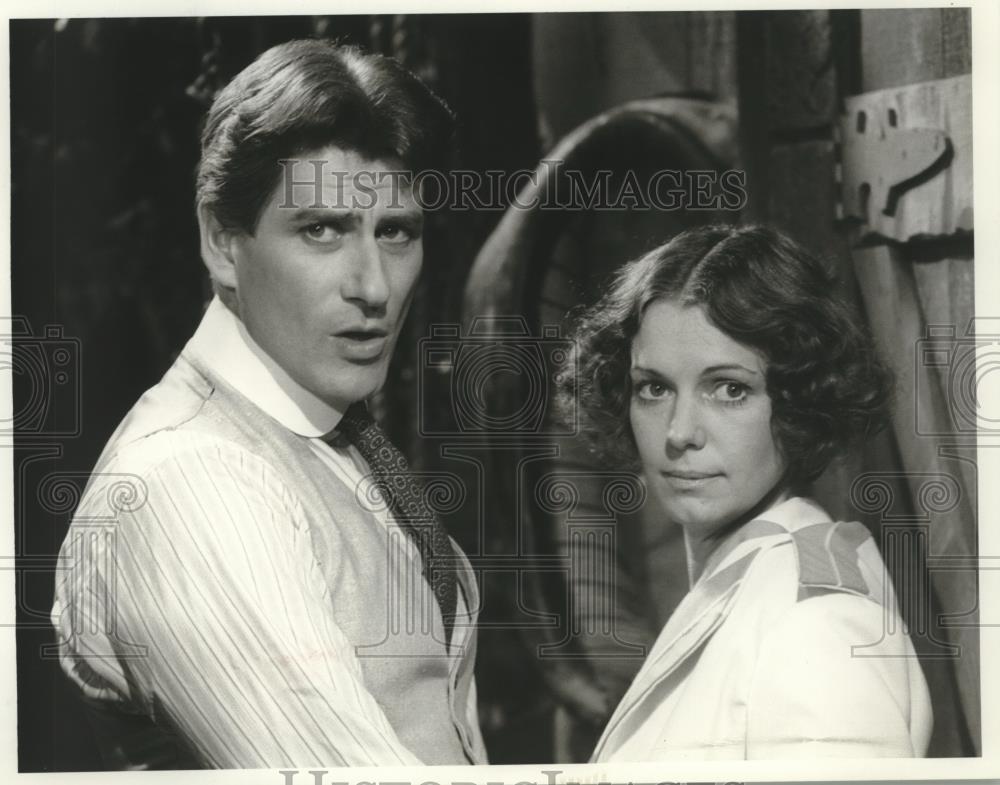 1976 Press Photo Albert Stratton With Rosamond Lassiter on CBS Television Show - Historic Images