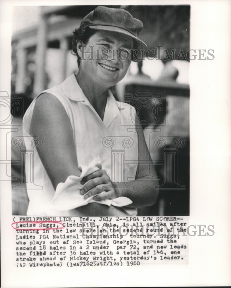 1980 Press Photo Golfer Louise Suggs at LPGA National Championship tournament - Historic Images