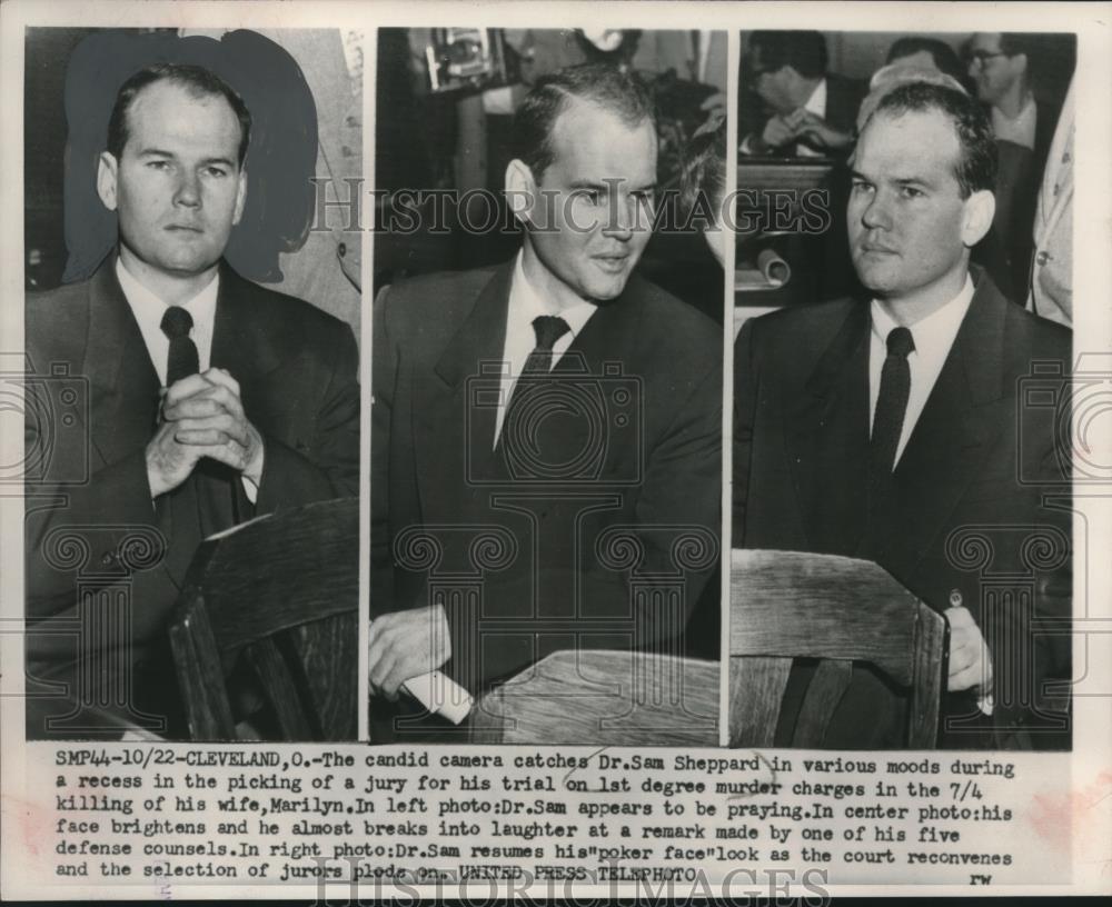 Press Photo Dr. Sam Shepard at his jury selection for murder trial, Cleveland - Historic Images