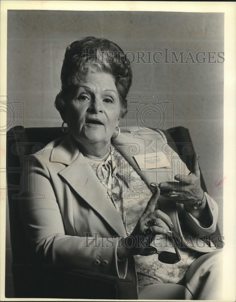 1979 Press Photo Phyllis K. Snyder, Director, Chicago alcoholic Treatment Center - Historic Images