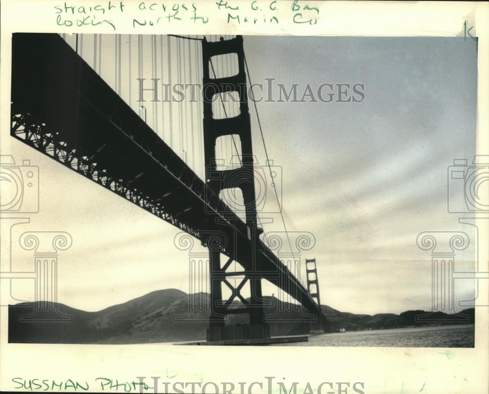 1987 Press Photo San Francisco&#39;s Golden Gate Bridge - mjc05254 - Historic Images