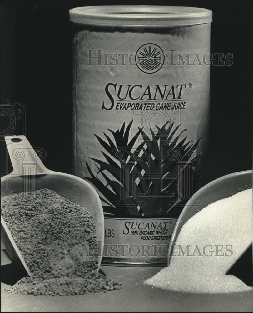 1991 Press Photo Sucanat, sweeter that has been marketed in the US for six years - Historic Images