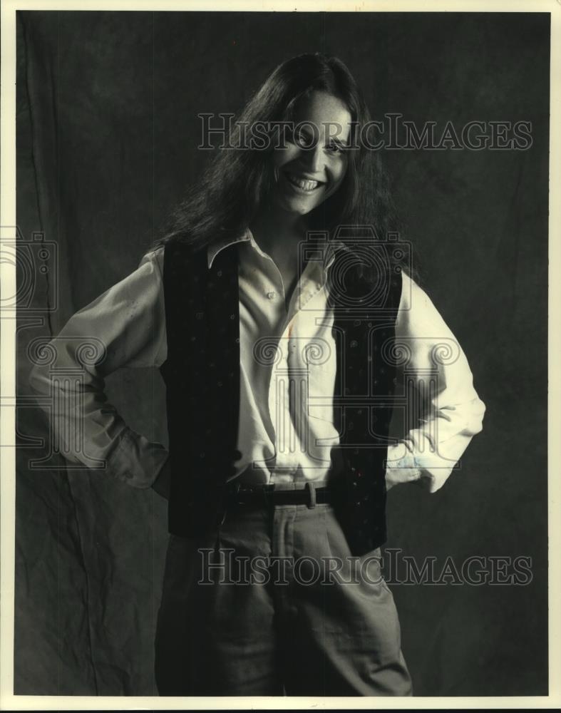 1992 Press Photo Patty Stevenson songwriter in Milwaukee Wisconsin - mjc05769 - Historic Images