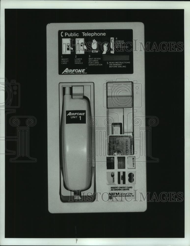 1984 Press Photo The Airfone telephone - mjc05945 - Historic Images