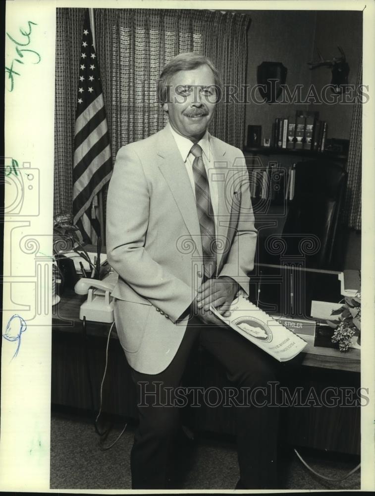 1982 Press Photo Waukesha Police Chief Thomas H. Stigler - mjc06192 - Historic Images