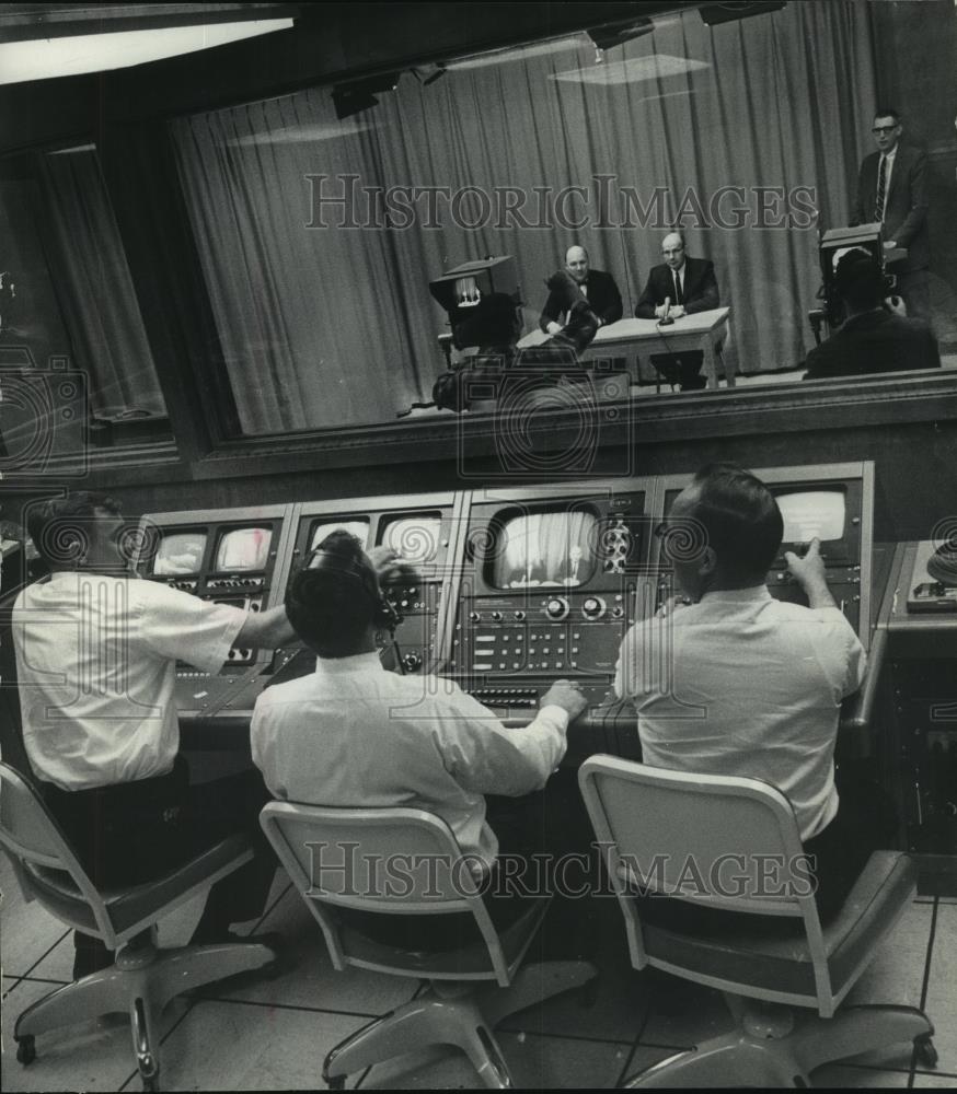 1987 Press Photo Kenosha Technical Institute Closed Circuit TV In School Studio - Historic Images