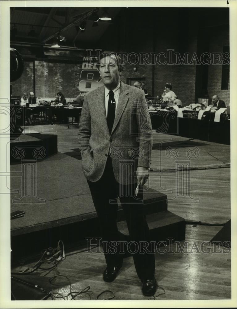 1984 Press Photo Roger Mudd, Chief Political Correspondent, &quot;NBC Nigthly News&quot; - Historic Images