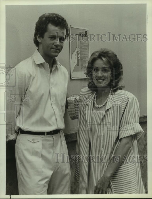 1986 Press Photo David Morse and Patricia Wettig on St Elsewhere - mjc06372 - Historic Images