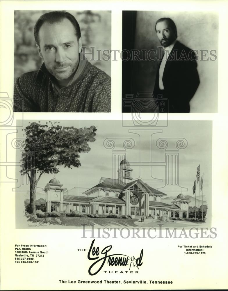 1996 Press Photo Lee Greenwood musician Lee Greenwood Theater Tennessee - Historic Images