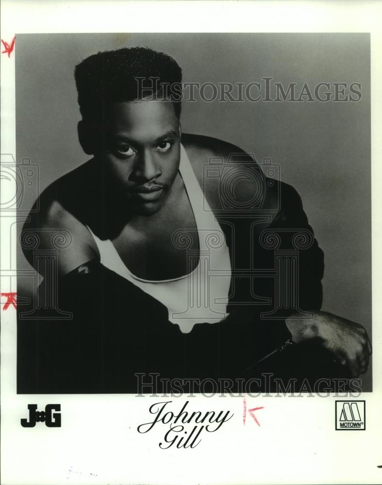 1991 Press Photo Musician Johnny Gill - mjc06419 - Historic Images