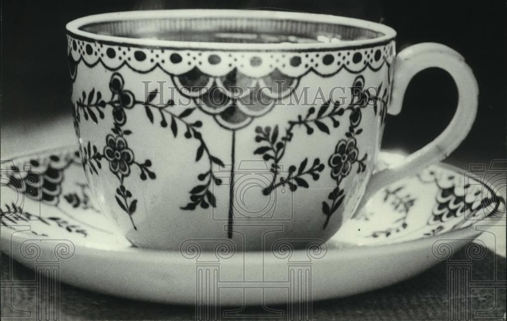 1983 Press Photo Tea cup and saucer - mjc06529 - Historic Images