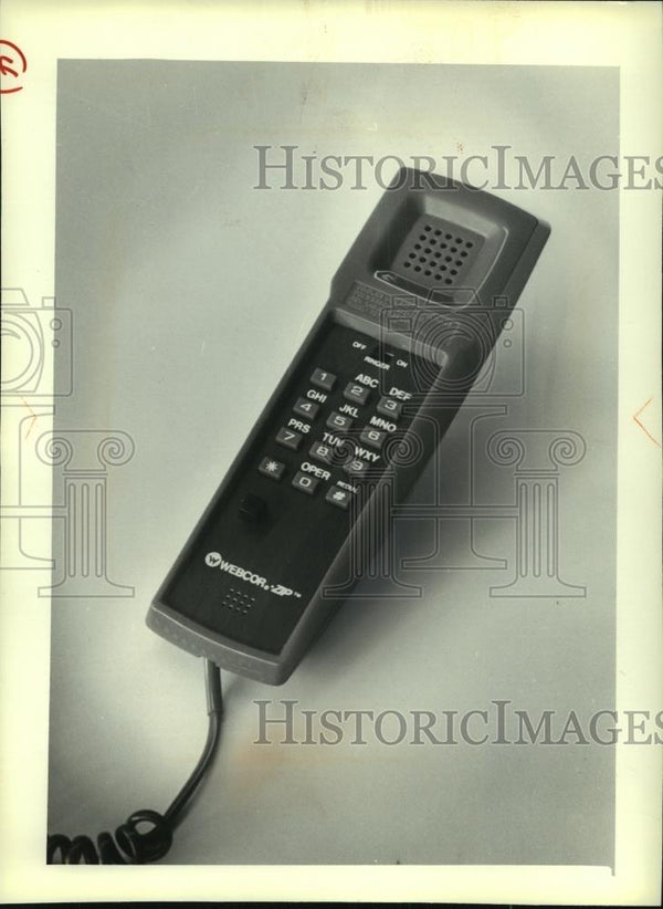 Zip Phone Zip Phone by Webcor, 1981 vintage press photo print - Historic Images