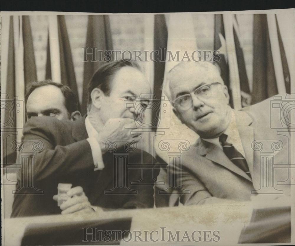 1968 Press Photo Hubert H Humphrey Vice President Sen - RRV18547 - Historic Images