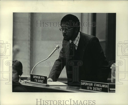 1979 Press Photo Milwaukee County Supervisor Terrance Pitts - mjc06676 - Historic Images