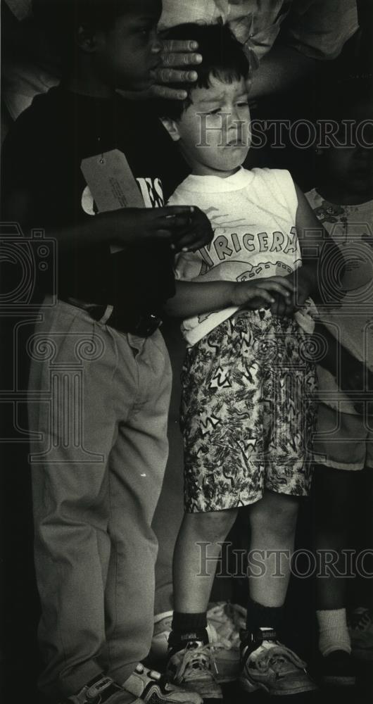 1991 Press Photo Claudio Rodriguez from the South Guadalupe Center in Milwaukee - Historic Images