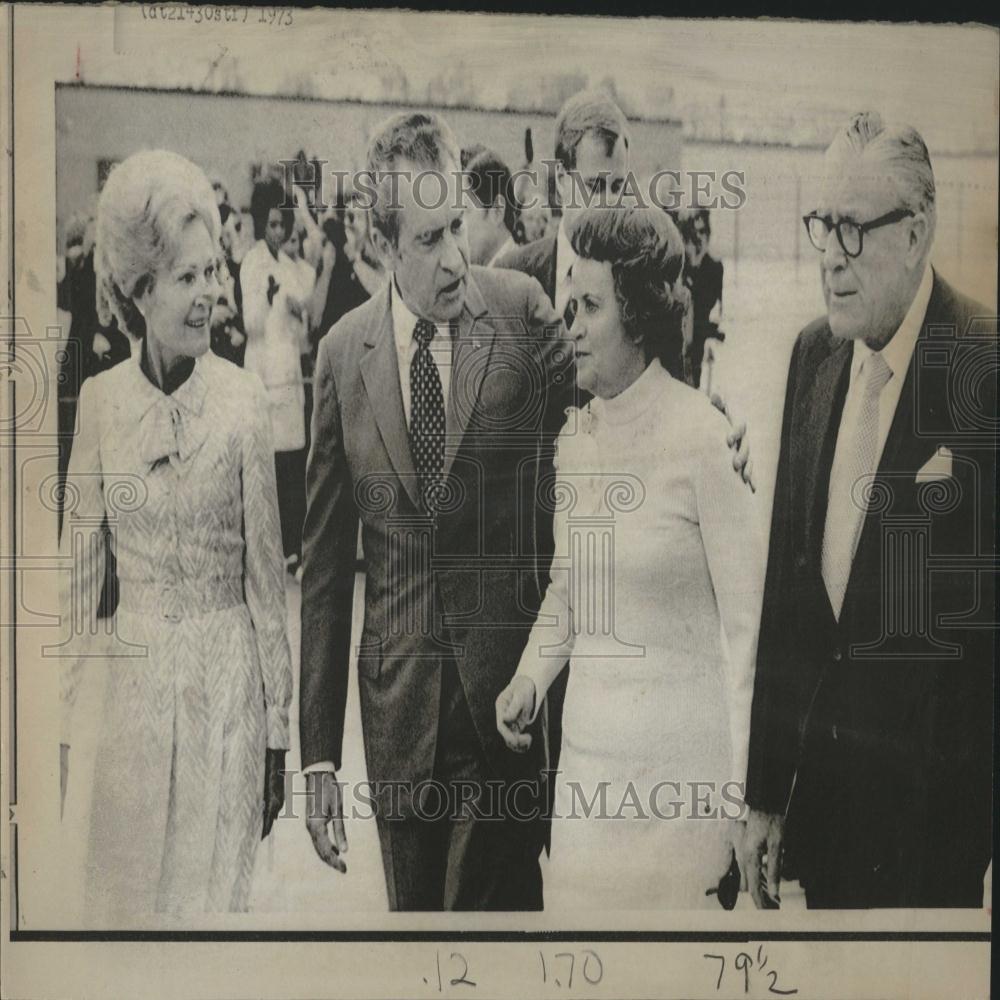 1973 Press Photo President And Mrs. Richard M. Nixon - RRV26725 - Historic Images