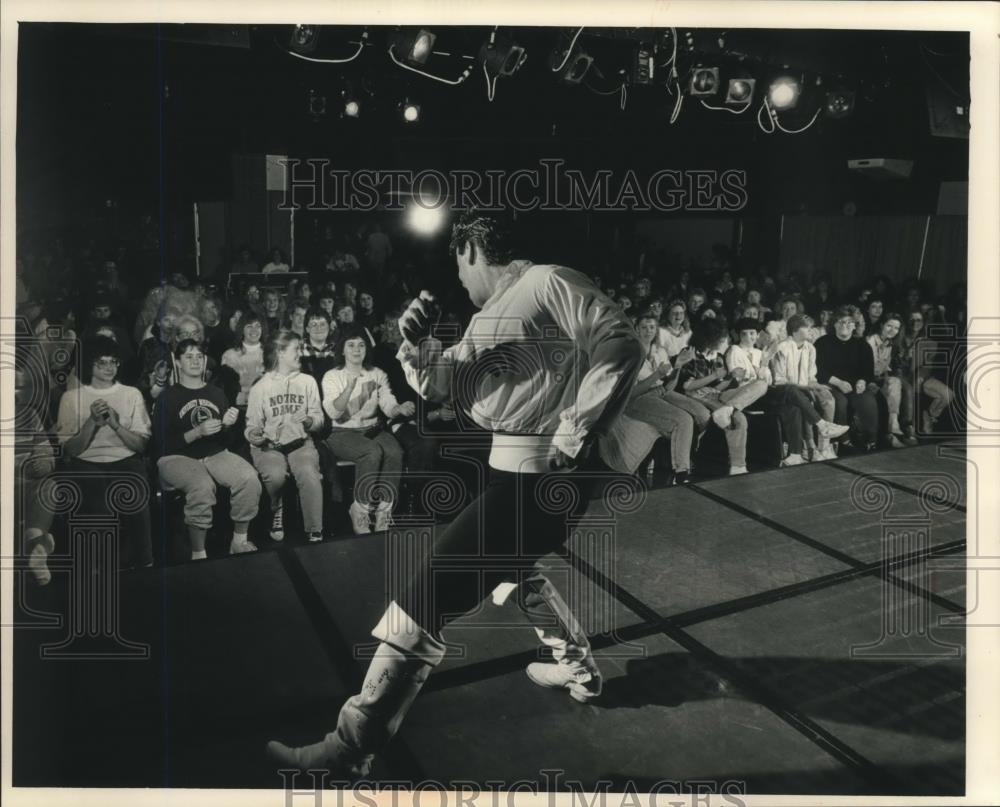 1988 Press Photo All American Men at University of Wisconsin-Stevens Point - Historic Images