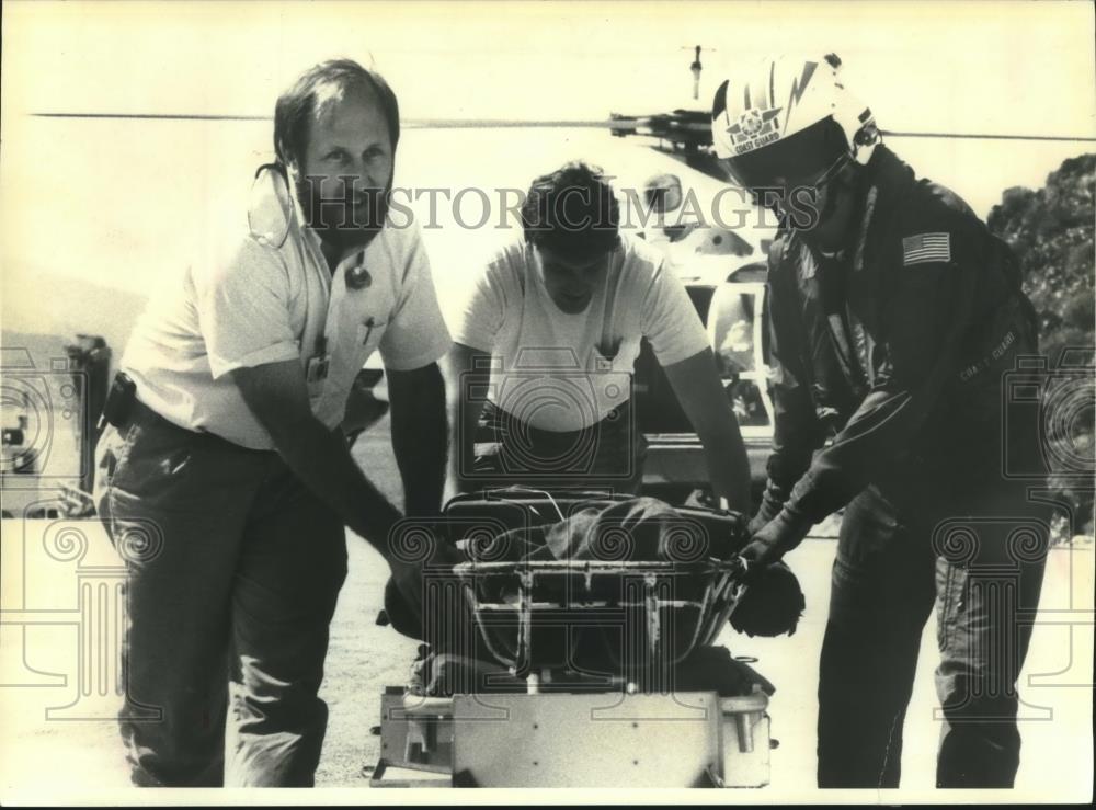 1992 Press Photo Action Scene From "Rescue 911" Reality TV Show - mjc15153 - Historic Images